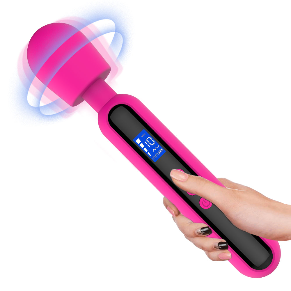 Rosa Vibrator mit digitalem Display