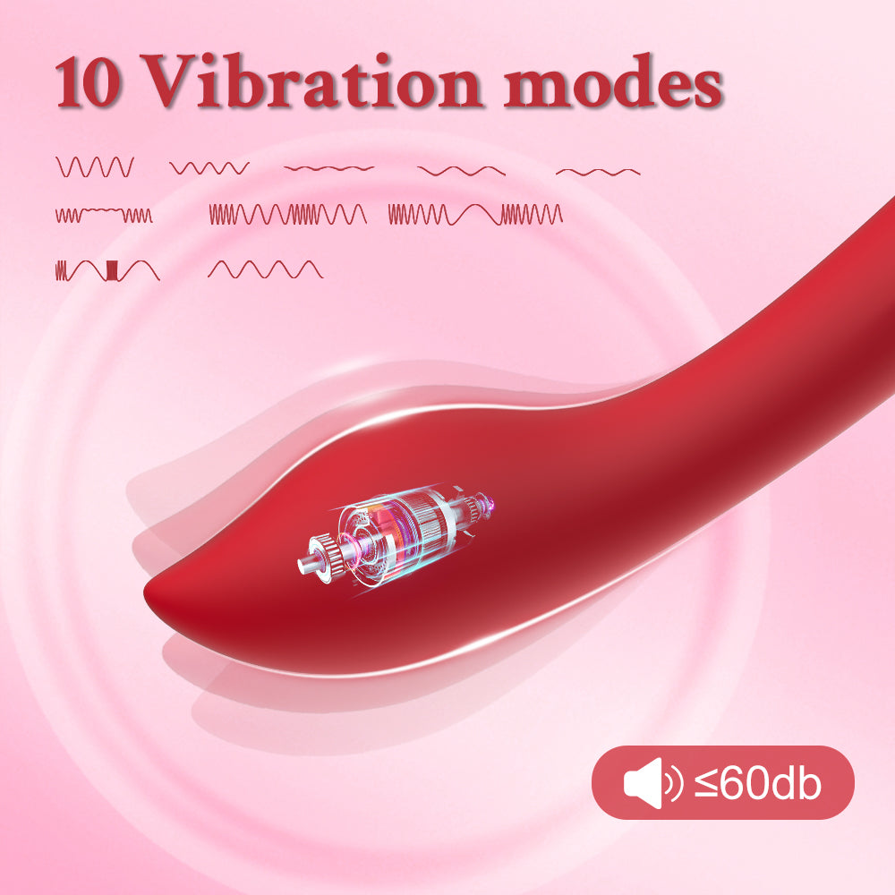 Roter Vibrator mit Vibrationsmodi