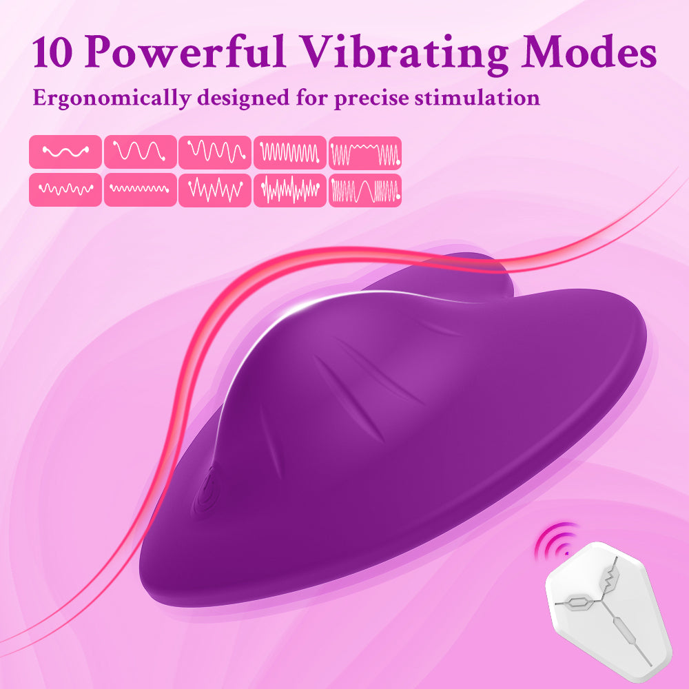 Lila Vibrator mit Fernbedienung