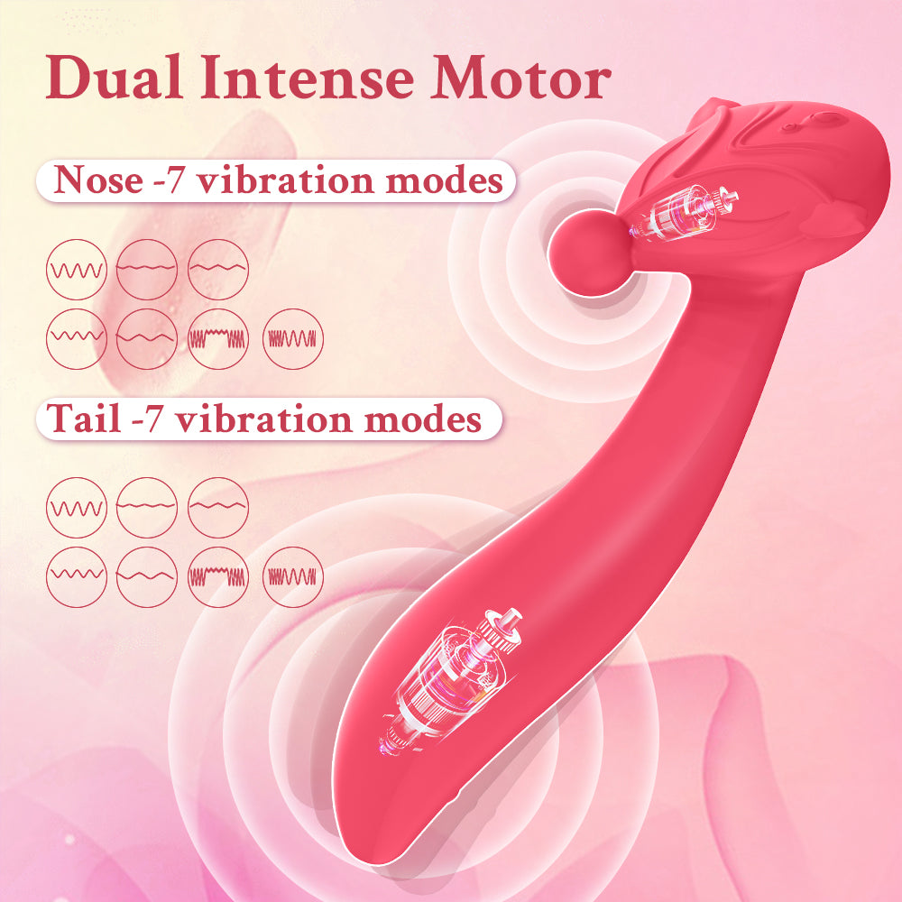 Rosa Vibrator mit Vibrationsmodi