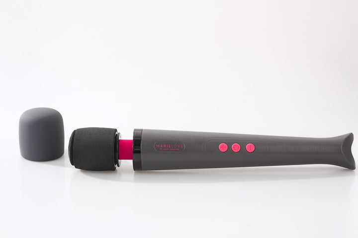 Schwarzer Vibrator mit rotem Knopf