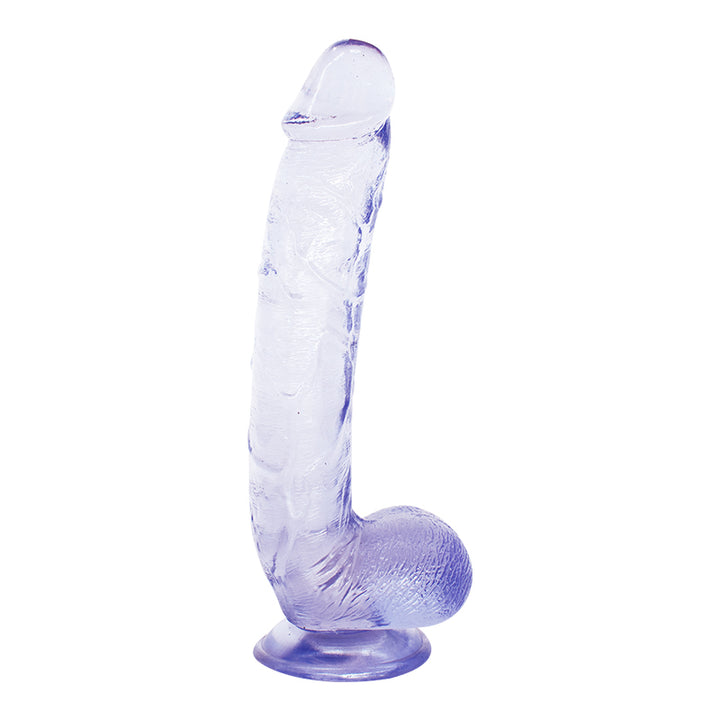 Lila Dildo mit Saugnapf