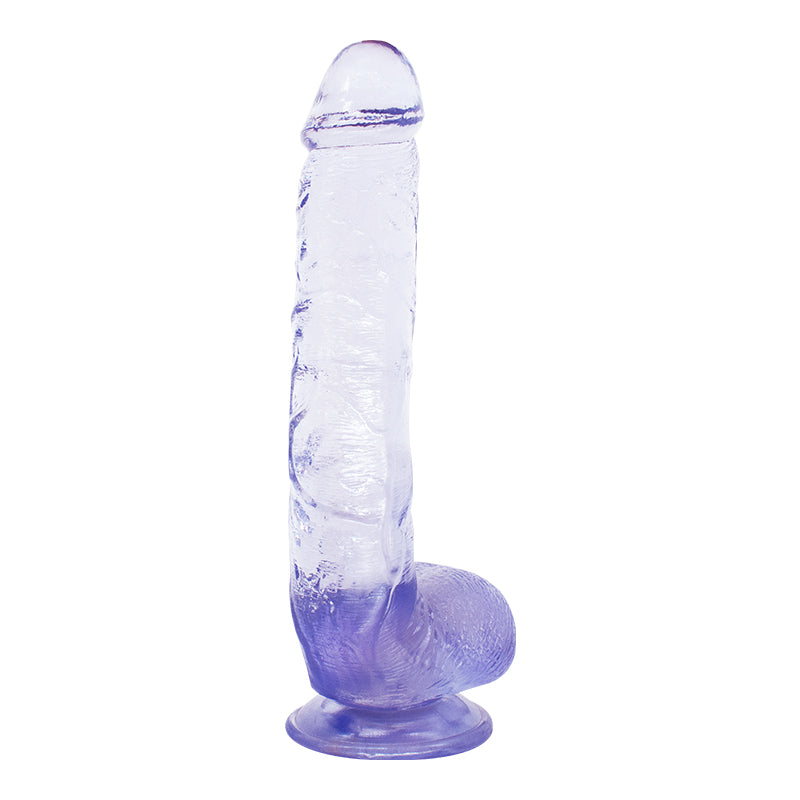 Lila Dildo mit Saugnapf