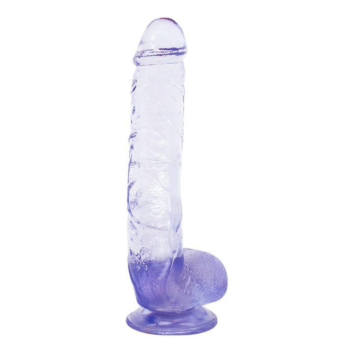 Lila Dildo mit Saugnapf