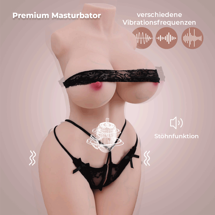Frau mit Augenbinde, Sexspielzeug