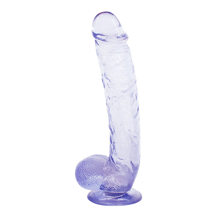 Lila Dildo mit Saugnapf