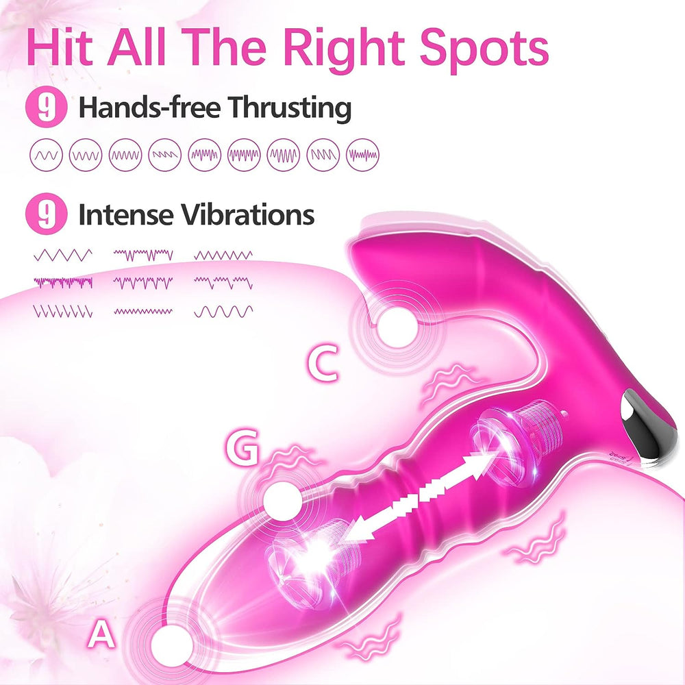 Rosa Vibrator mit Funktionen