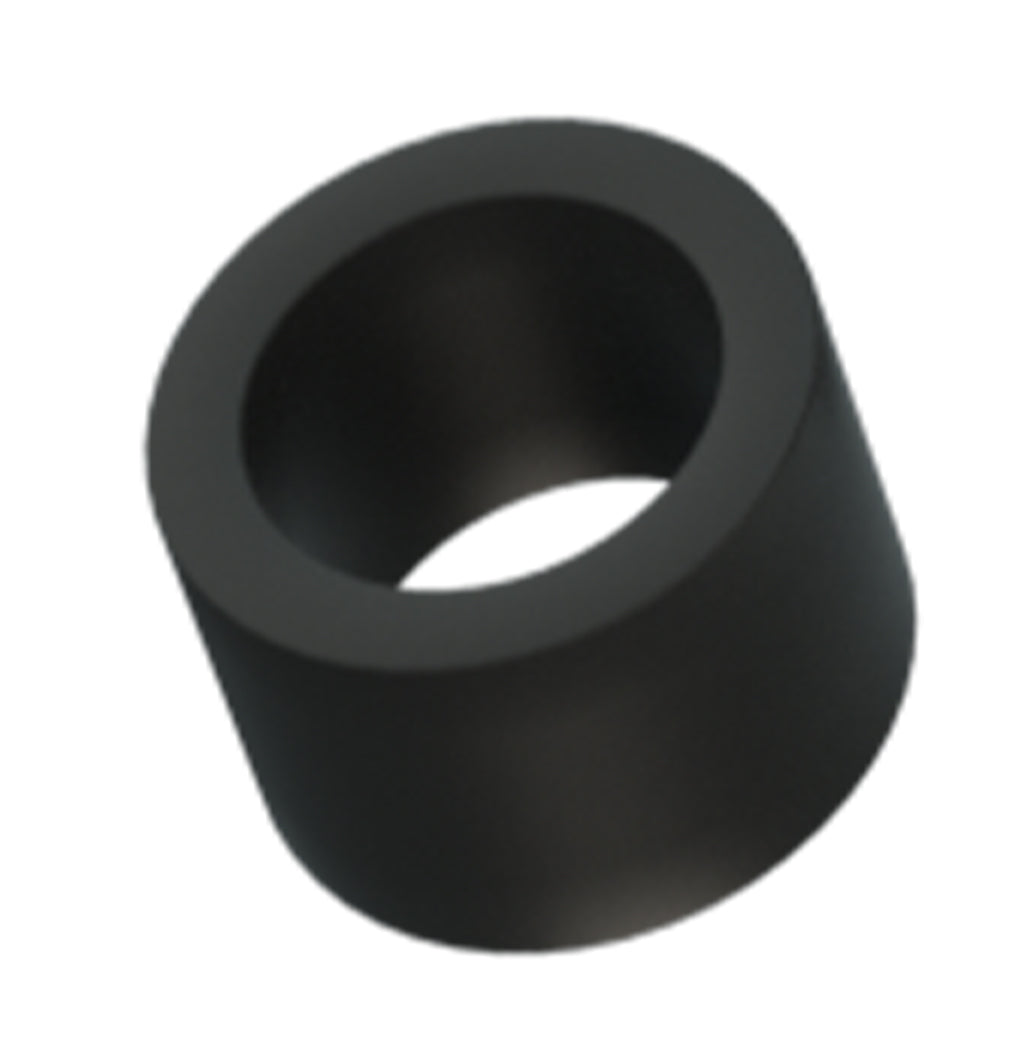 Schwarzer zylindrischer Ringadapter