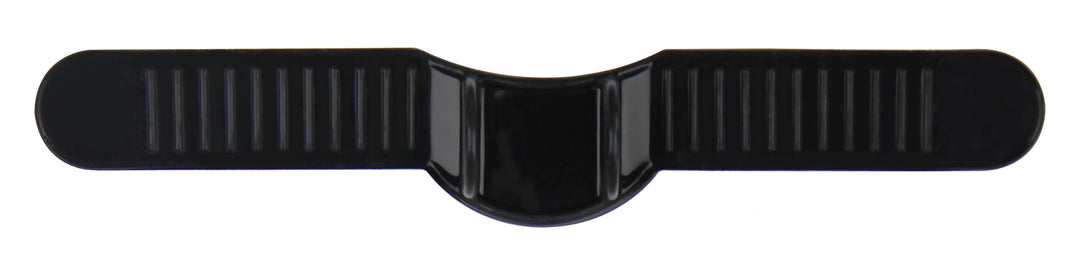 Schwarzes, geripptes Kunststoffteil
