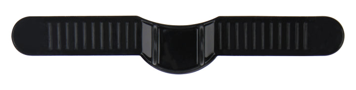 Schwarzes, geripptes Kunststoffteil
