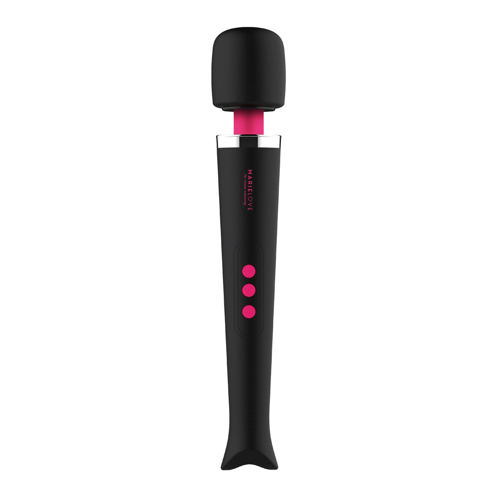 Schwarzer Vibrator mit pinken Knöpfen