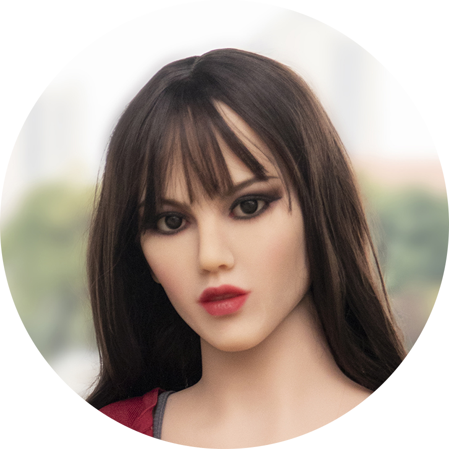 Realistische Sexpuppe, weibliches Gesicht