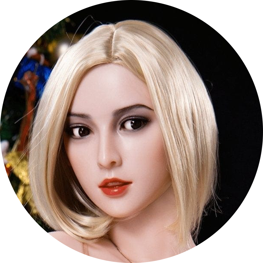 Blonde Sexpuppe mit kurzem Haar