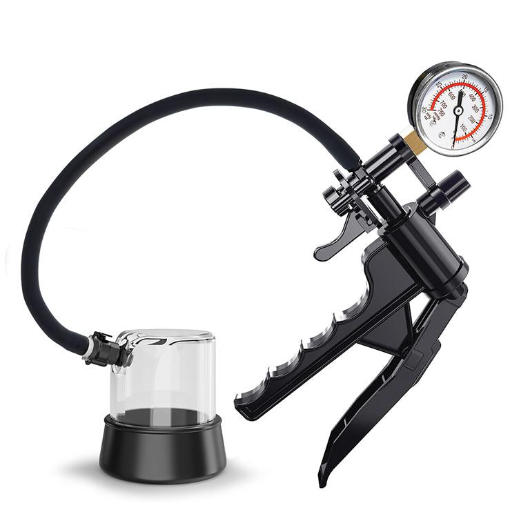 Vakuumpumpe mit Manometer und Schlauch