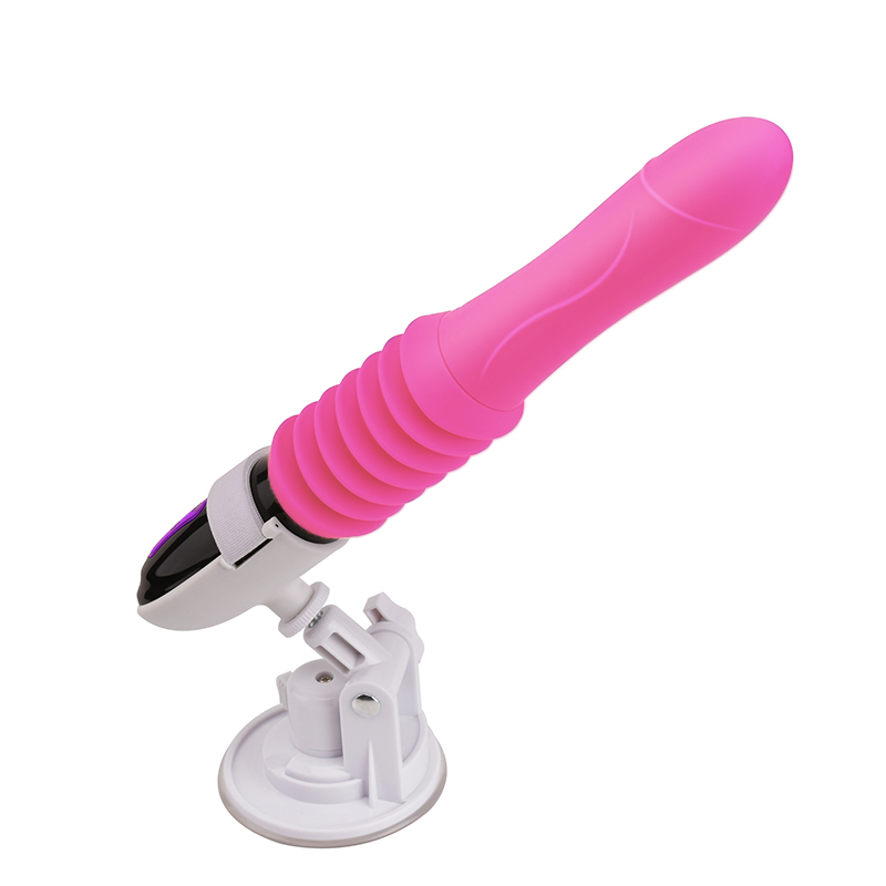 Rosa Sexspielzeug mit Saugfuß