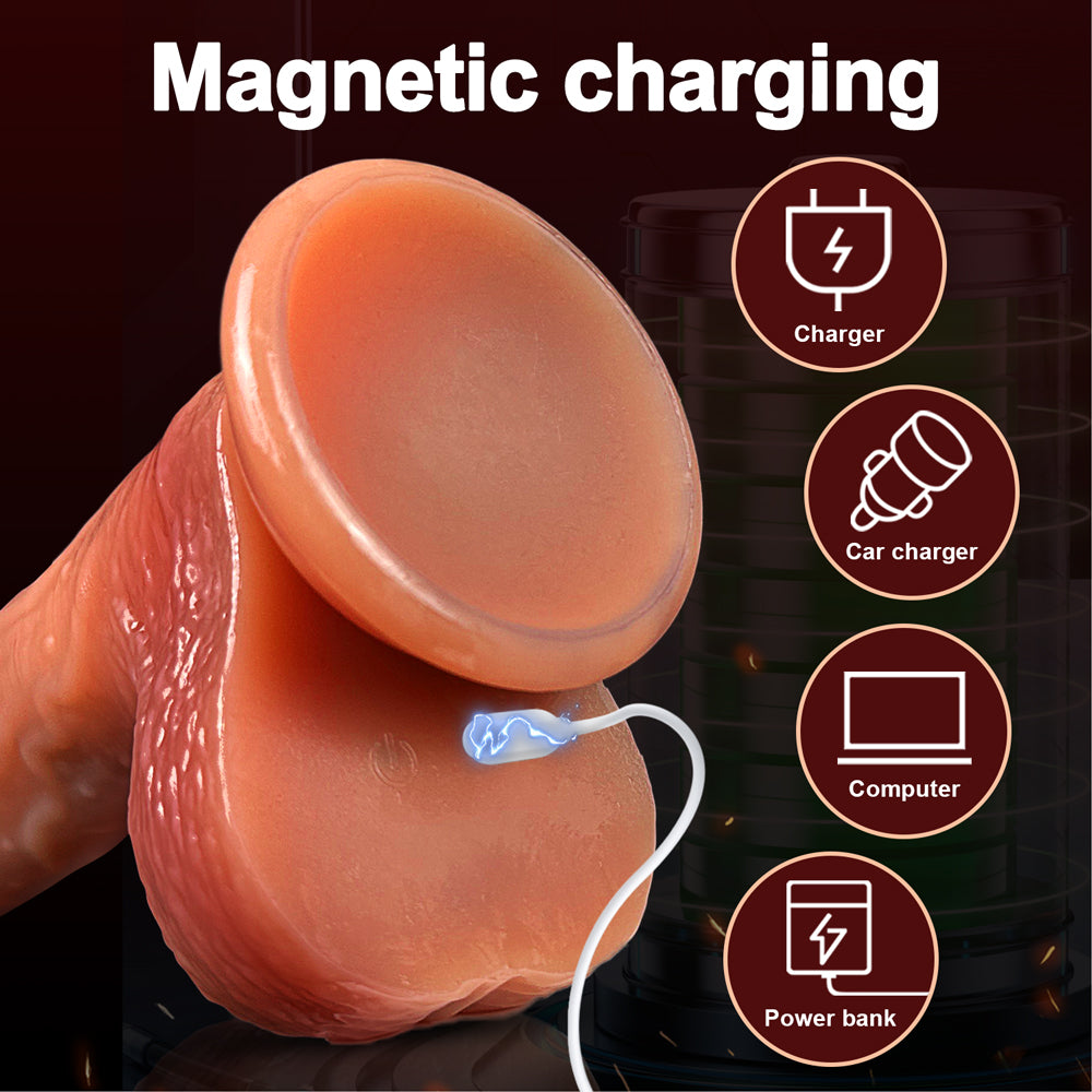 marielove Dildo Vibrator mit Heiz-, Stoß-, Rotationsfunktion & App