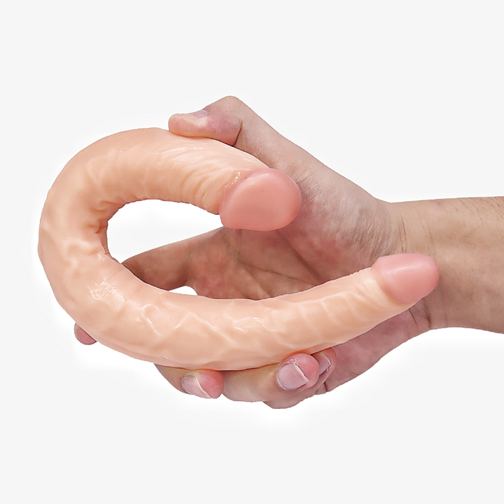 35cm Double Dildo 3D Veins Testicles