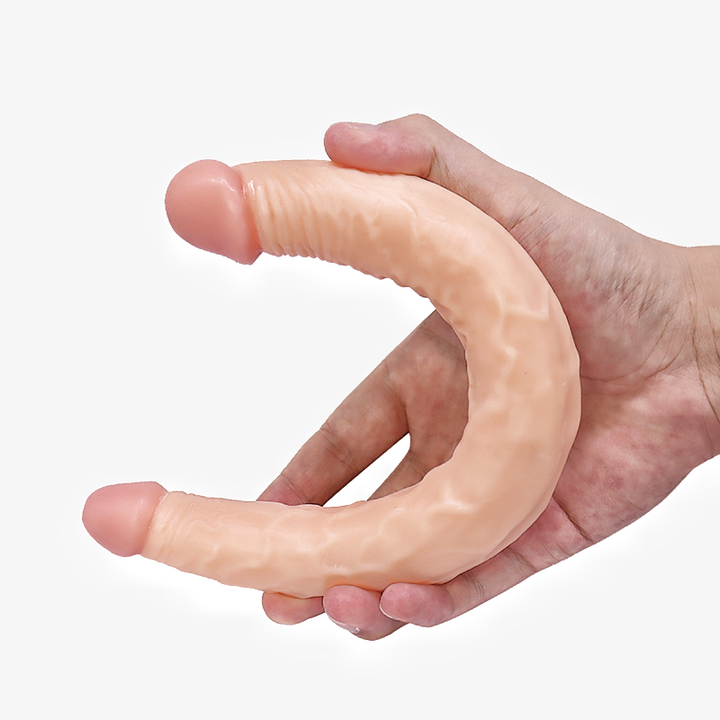 35cm Double Dildo 3D Veins Testicles
