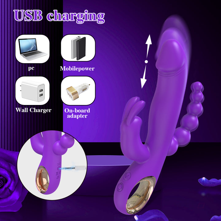 marielove 20cm Rabbit Vibrator 3in1 Stimulation