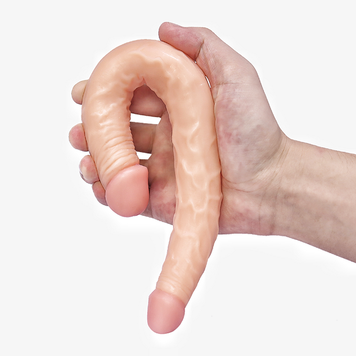 35cm Double Dildo 3D Veins Testicles