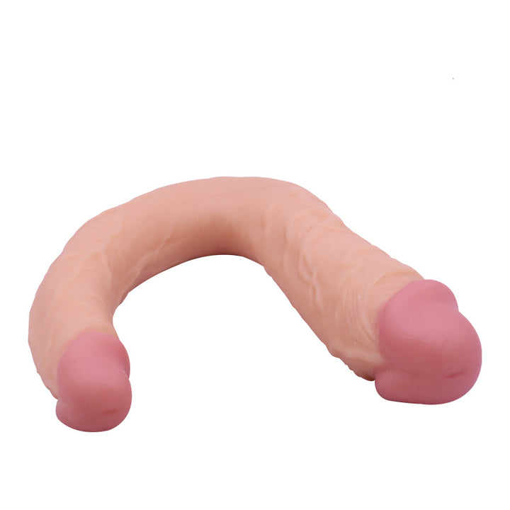 40cm Double Dildo PVC 3D Veins Testicles
