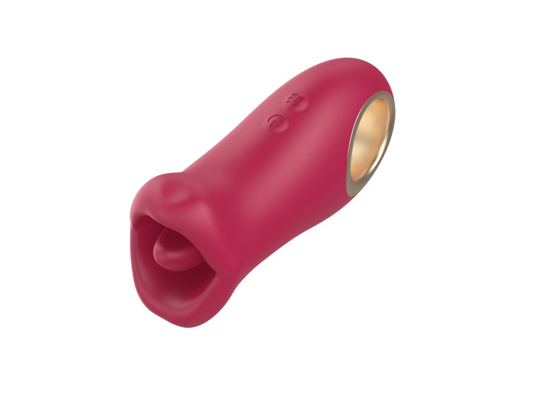 Roter, fingerförmiger Vibratoraufsatz