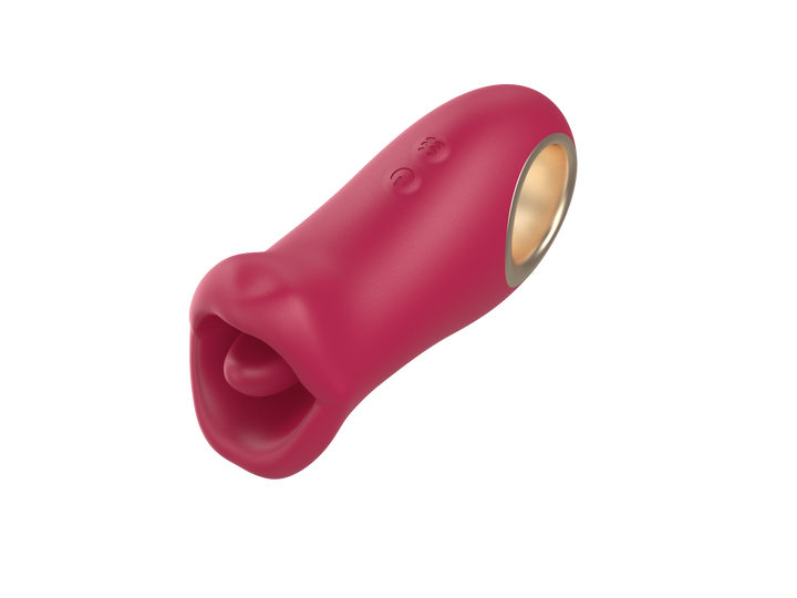 Roter, fingerförmiger Vibratoraufsatz