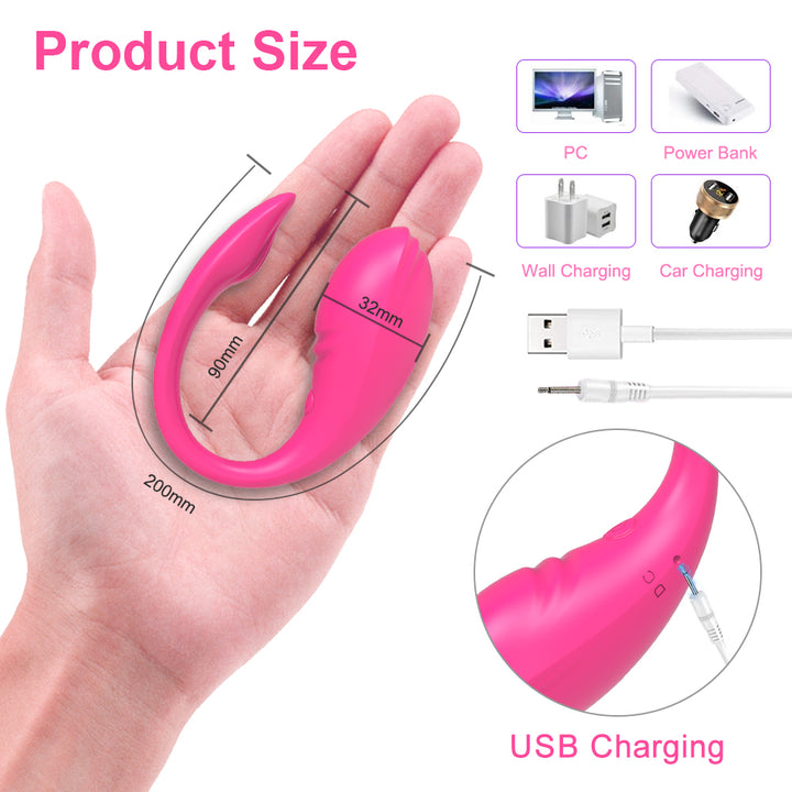 Rosa USB-aufladbares Sexspielzeug