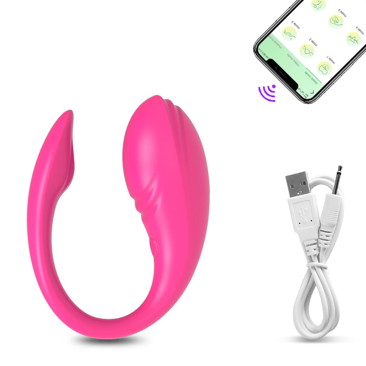Rosa, app-gesteuertes Sexspielzeug, USB-Kabel