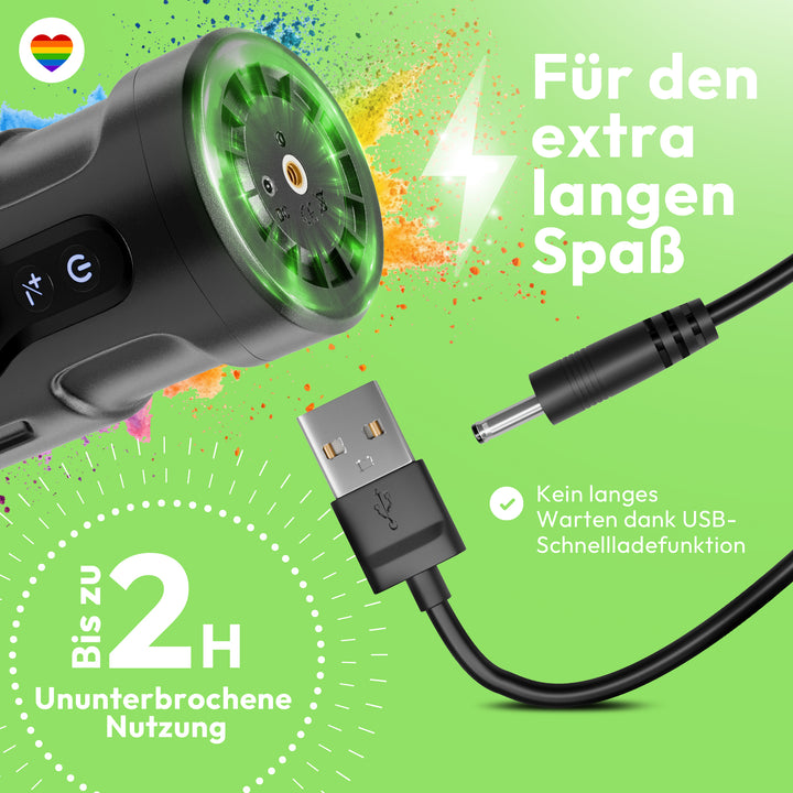 USB-Ladegerät mit Kabel, Text