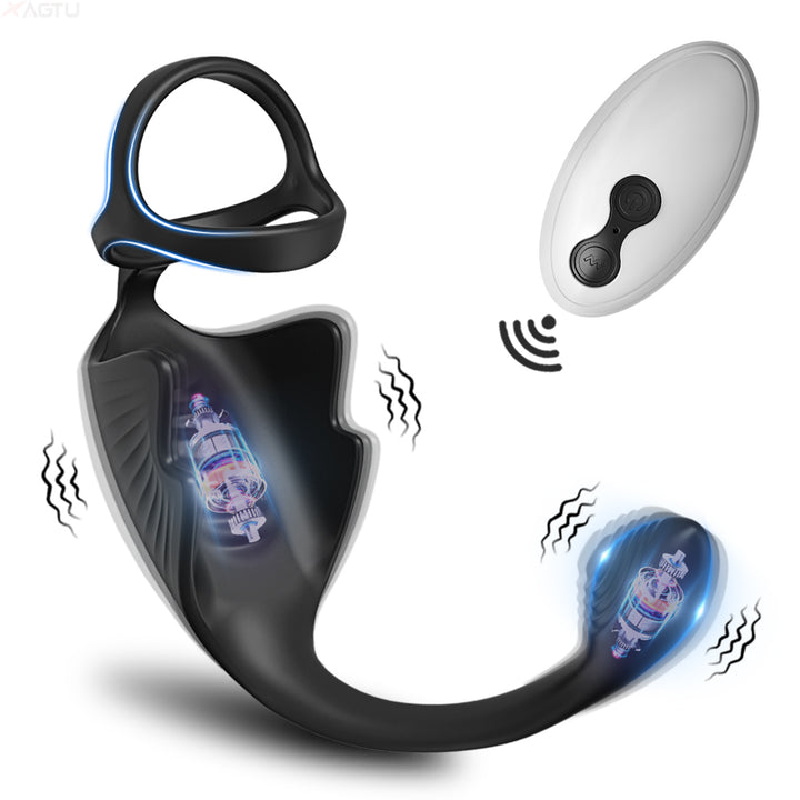 marielove Cockring mit Prostata und Hoden Vibrator mit Fernbedienung
