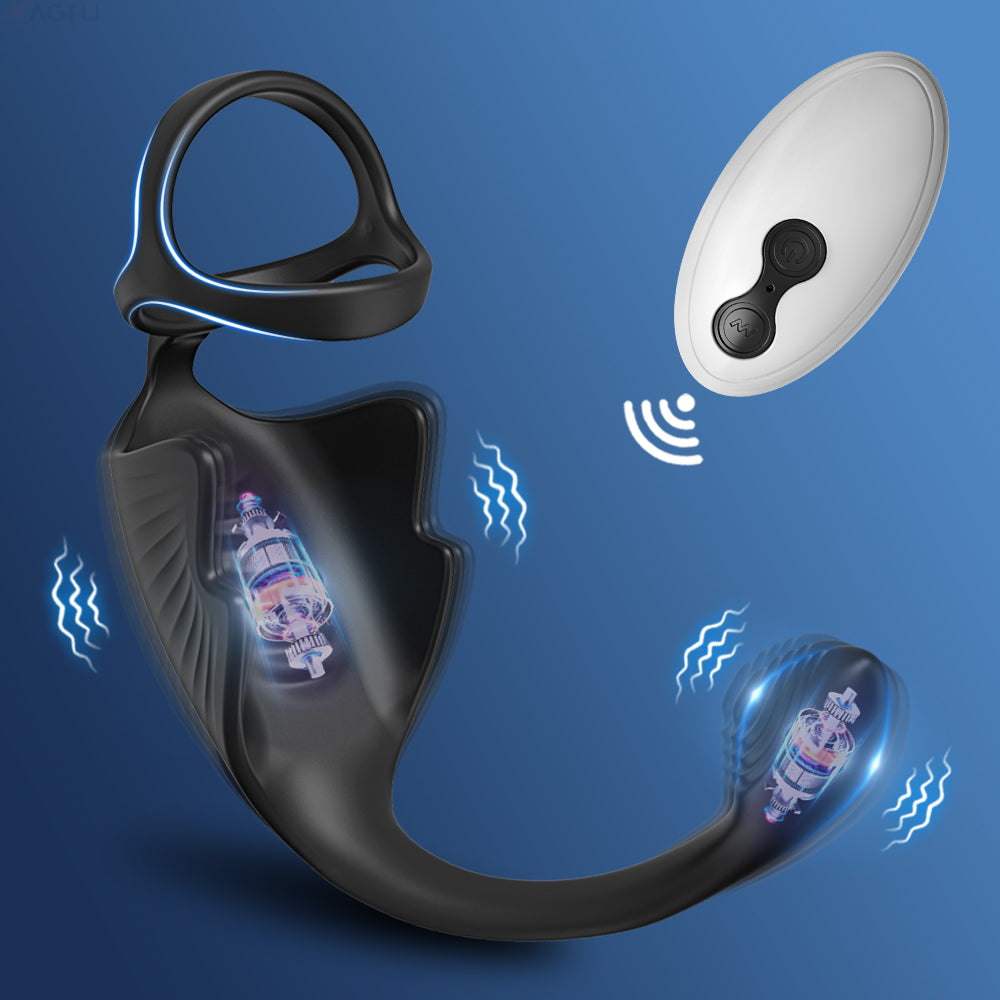 marielove Cockring mit Prostata und Hoden Vibrator mit Fernbedienung
