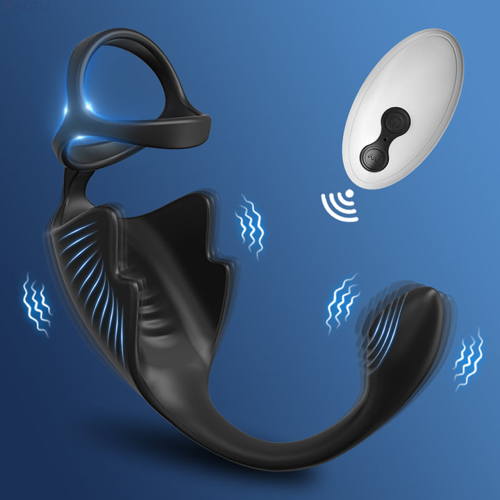 marielove Cockring mit Prostata und Hoden Vibrator mit Fernbedienung