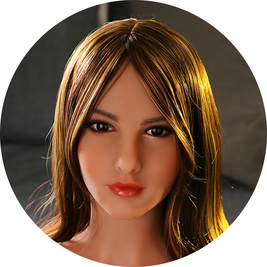 Realistische Sexpuppe, blonde Haare