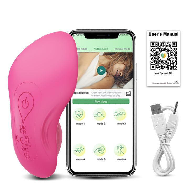 Rosa Vibrator, Smartphone, USB-Kabel
