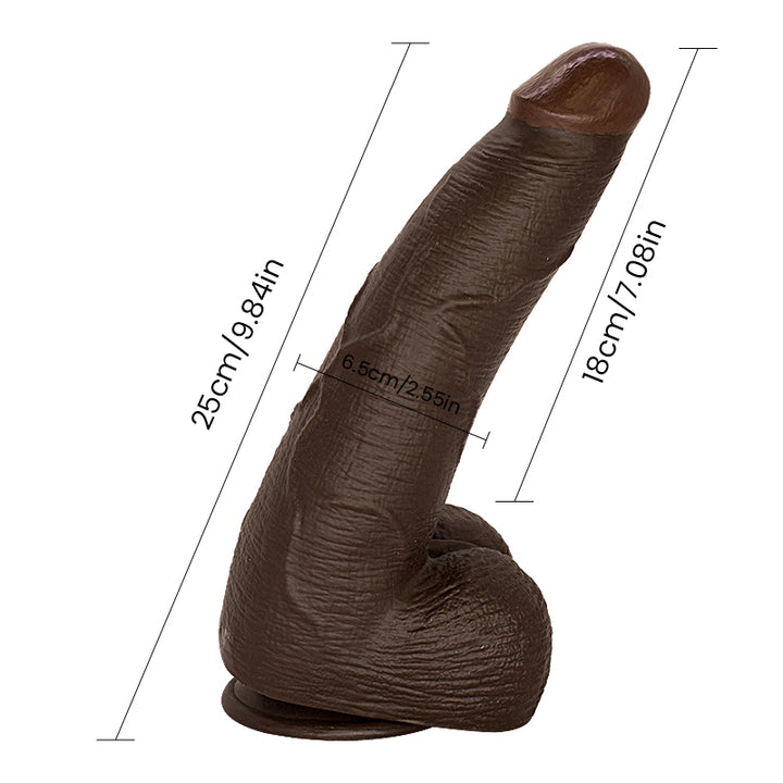 25cm Dildo no Vibrator Sex Toy Saugnapf Penis Anal PVC 3D Adern Hoden