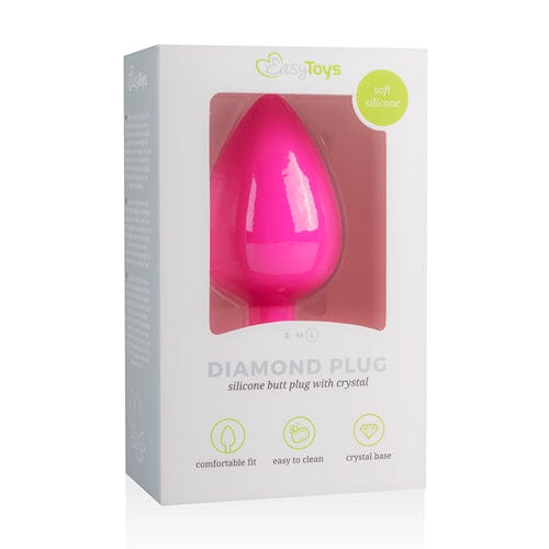 Easytoys Analplugs Default Easytoys Analplug Diamond Analplug groß - pink diskret bestellen bei marielove