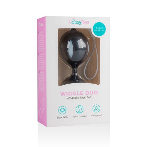 Easytoys Liebeskugeln Easytoys Liebeskugeln Wiggle Duo Kegel Ball - schwarz/weiß diskret bestellen bei marielove