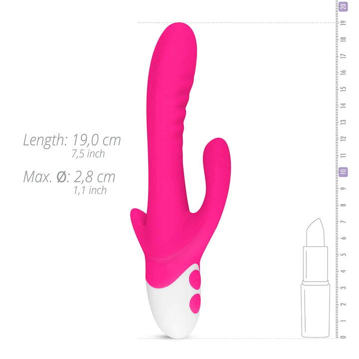 Easytoys Rabbit Vibrator Easytoys Rabbit Vibrator Vagina & Klitoris Stimulator Silikon 10 Vibrationsstufen Sexspielzeug diskret bestellen bei marielove