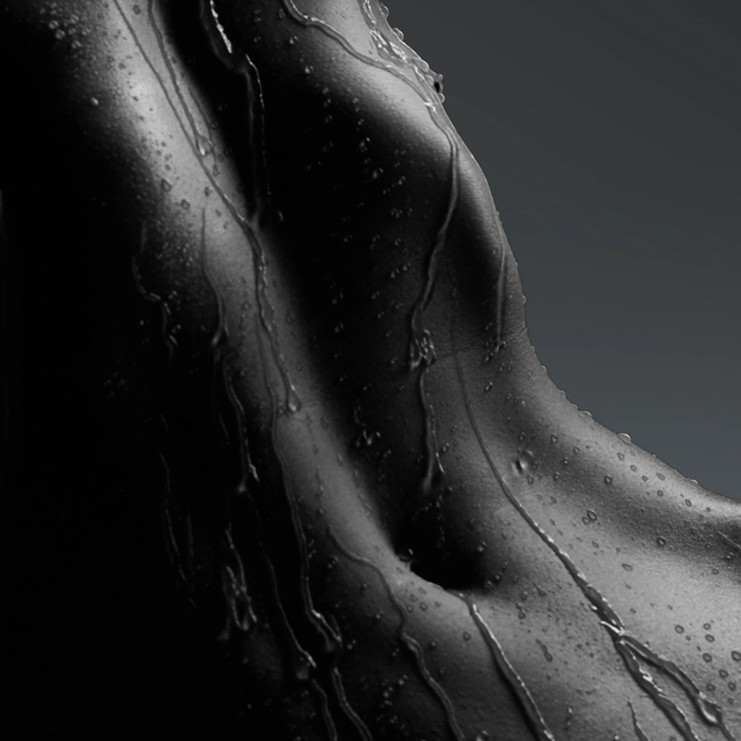 Nasser, weiblicher Torso, Nahaufnahme