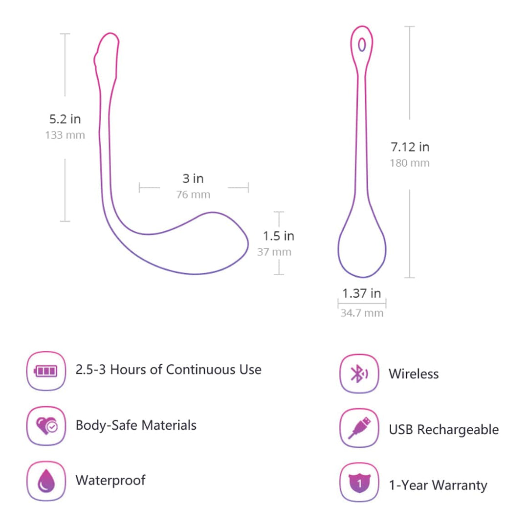 Lovense Vibro Ei Lovense Vibro Ei Lovense - Lush 2 Wearable Bullet Vibrator diskret bestellen bei marielove