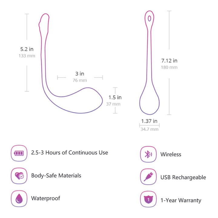 Lovense Vibro Ei Lovense Vibro Ei Lovense - Lush 2 Wearable Bullet Vibrator diskret bestellen bei marielove