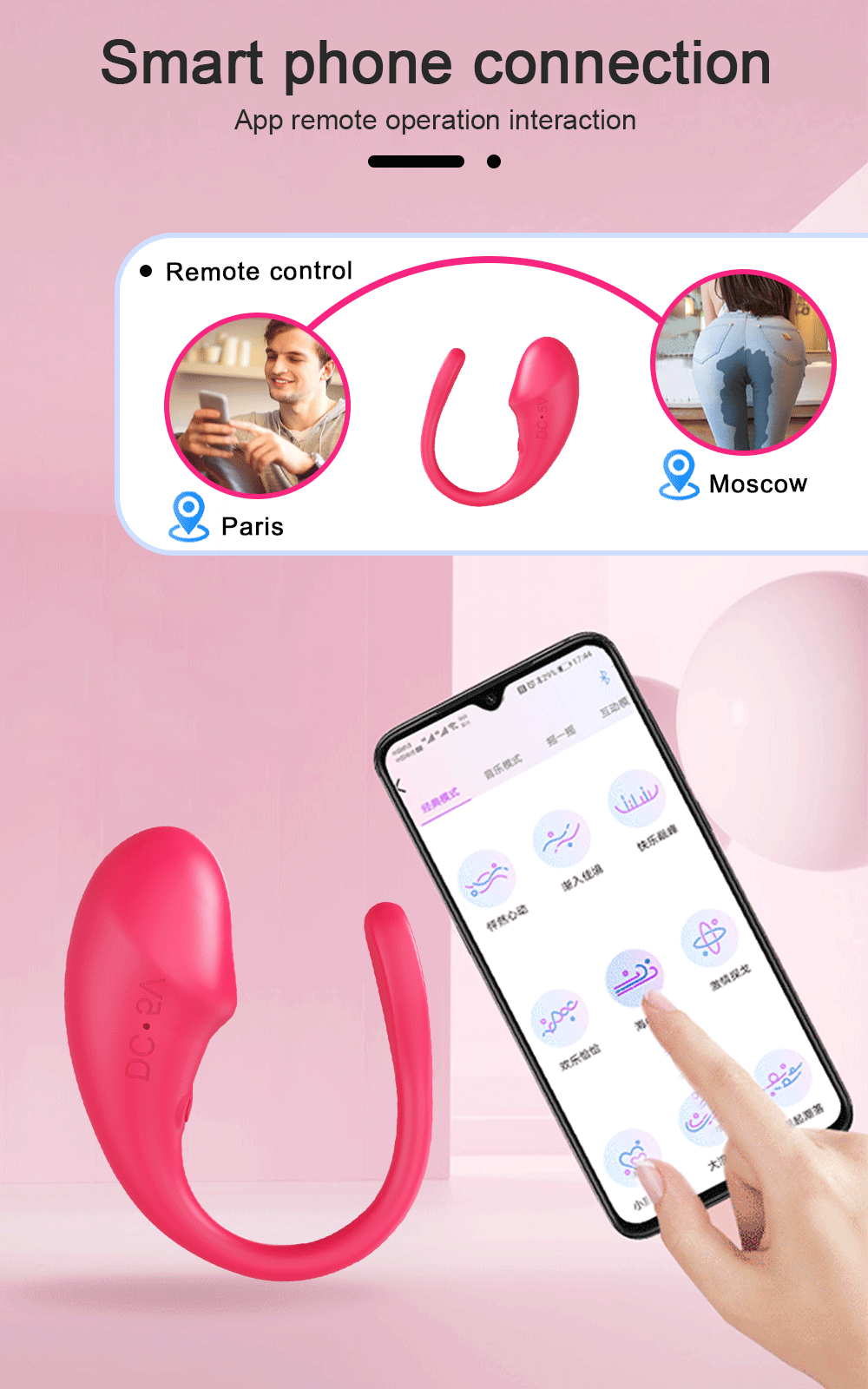 Ferngesteuertes Sexspielzeug mit App
