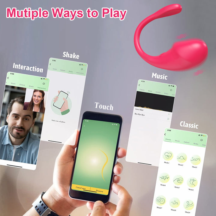 App-gesteuertes Sexspielzeug und Smartphone