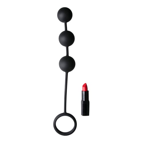Tom of Finland Analketten Tom of Finland Analkette Tom-of-Finland-Silikoncockring mit 3 Gewichtskugeln diskret bestellen bei marielove