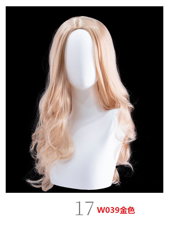 Mannequinkopf mit blonden Locken