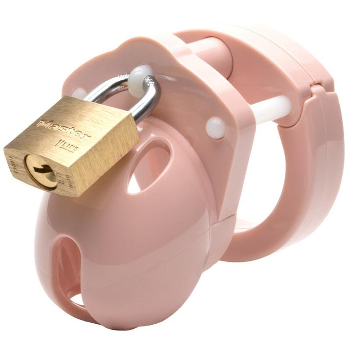 Keuschheitsgürtel mit Vorhängeschloss, rosa