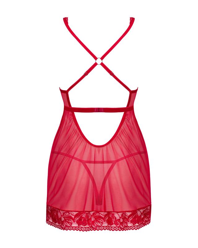 Sexy Babydoll und String - Rot