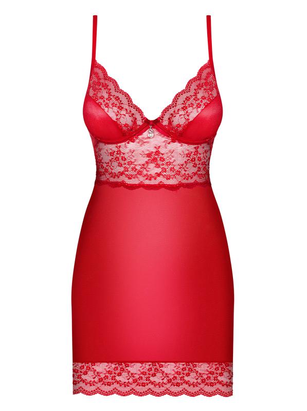 Rotes Spitzen-Nachthemd