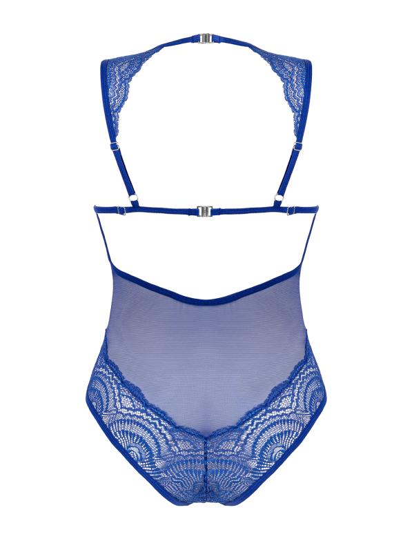 Blauer Spitzen-Body, Dessous